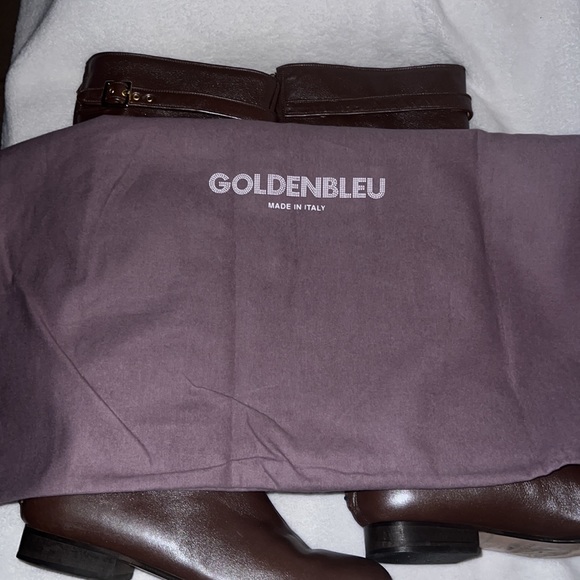 GOLDENBLEU Italian Leather Buckle Boots sz 9 - Picture 5 of 7